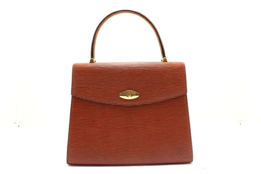LOUIS VUITTON Malesherbes Handbag Kenya Brown Epi Leather